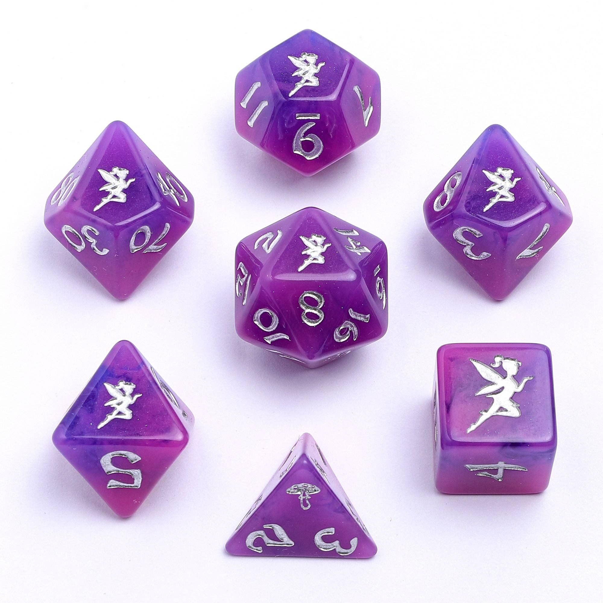 Wyrmforged Rollers - Rounded Plastic - Pixie Dust Silver